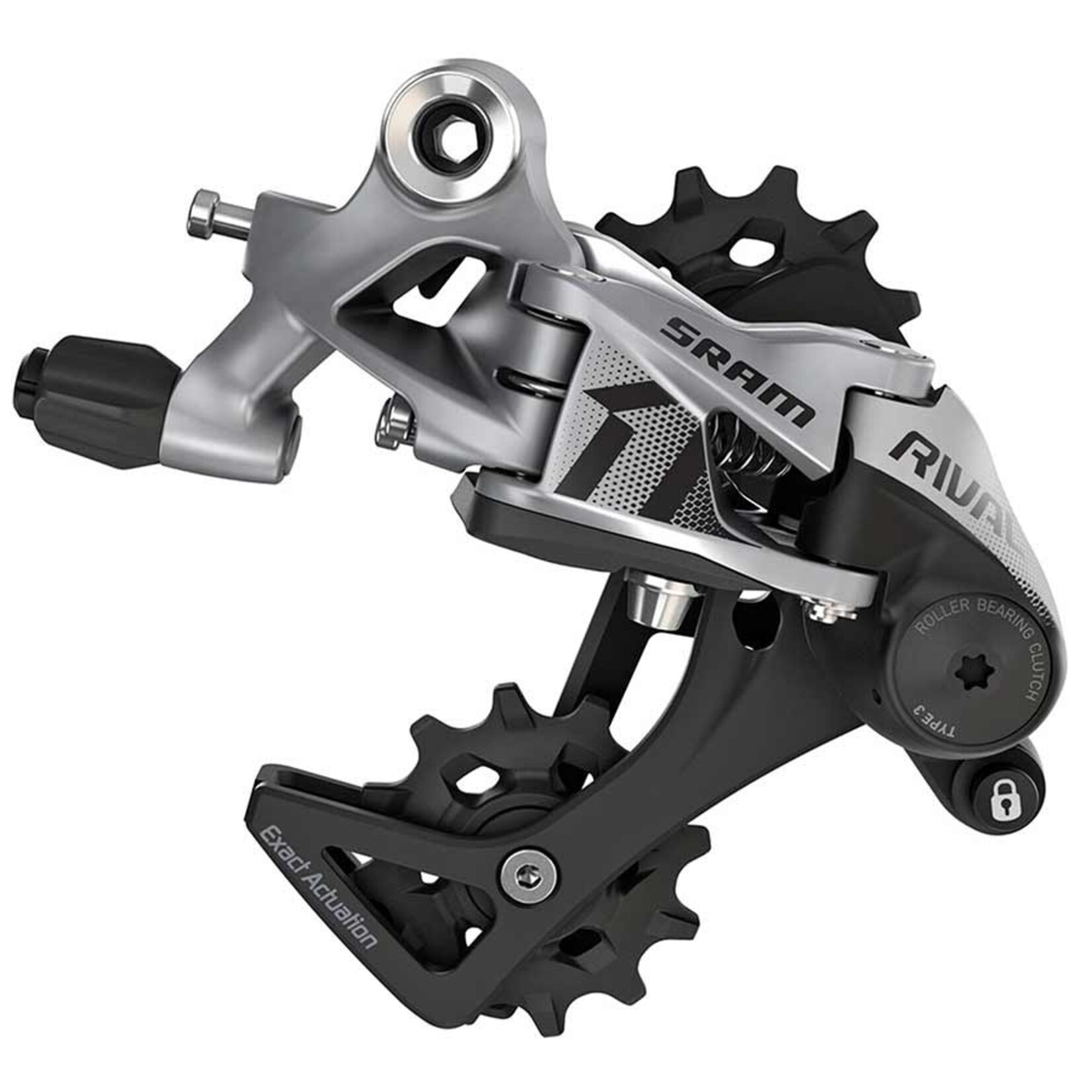SRAM SRAM, Rival1 Type 3.0, Rear derailleur, 11sp., Medium, Black