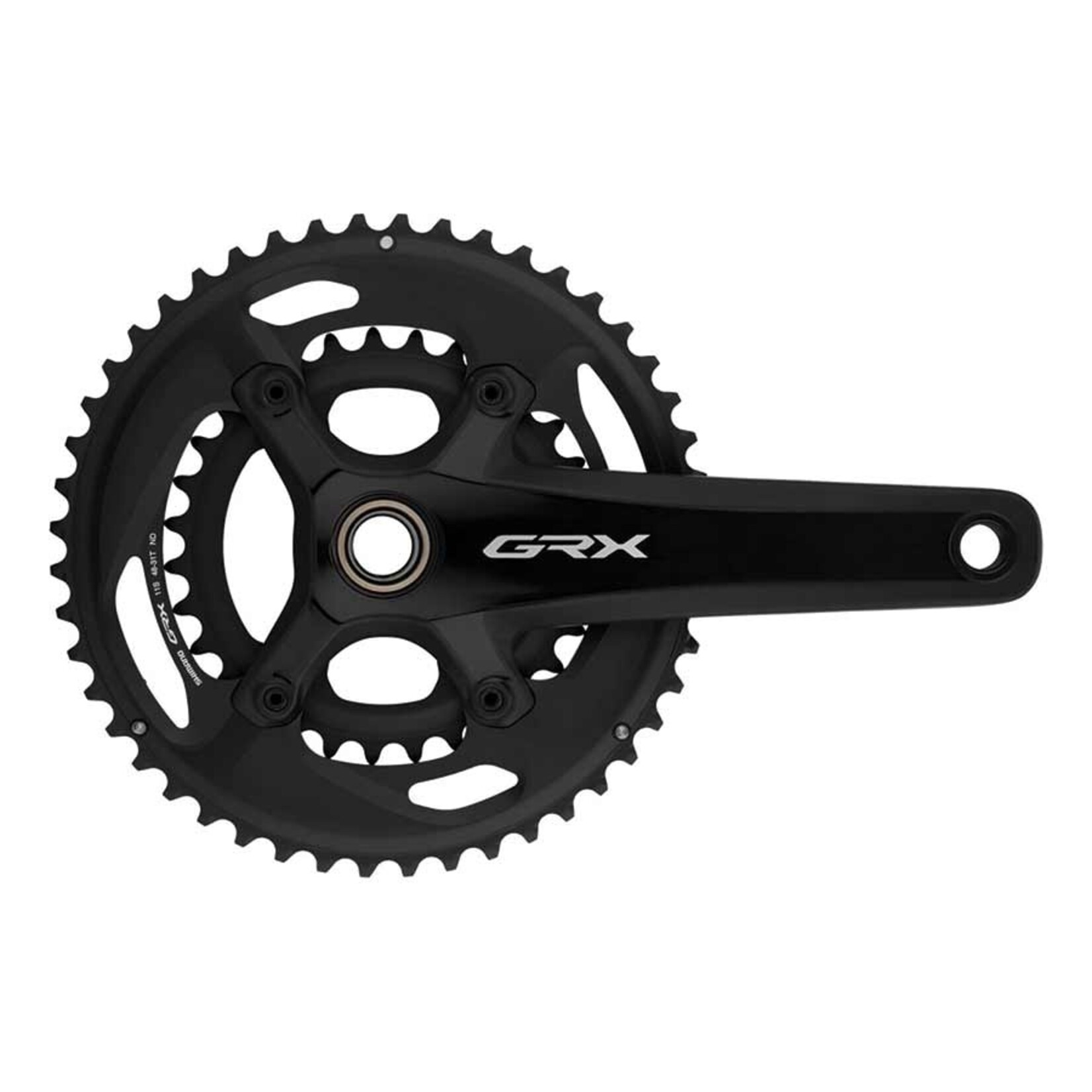 Shimano Shimano, GRX FC-RX810-2, Crankset, Speed: 11, Spindle: 24mm, BCD: 80/110, 31/48, Hollowtech II, 170mm, Black, Road Disc