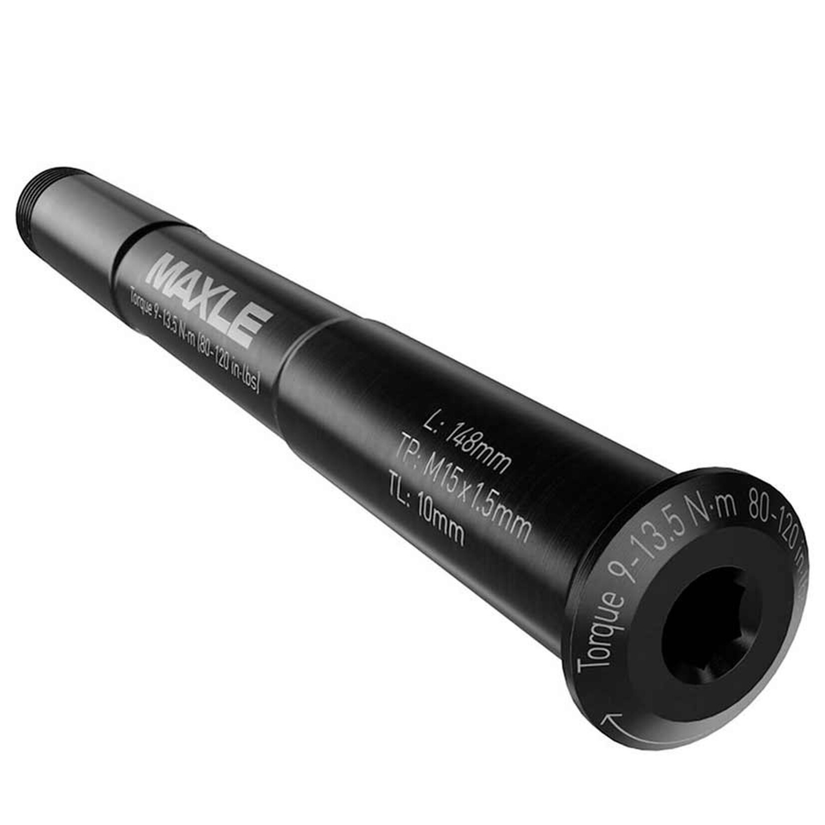 ROCKSHOX RockShox, MAXLE STEALTH, Thru Axle, Front, 15x100mm TA, Length: 148mm, Thread Length: 9mm, Thread Pitch: M15x1.50, Standard