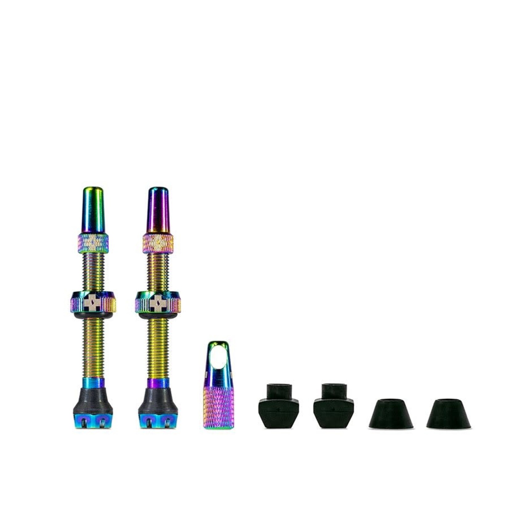 Muc-Off Muc-Off, V2, Tubeless Valve, Presta, 44mm, Iridescent, Pair