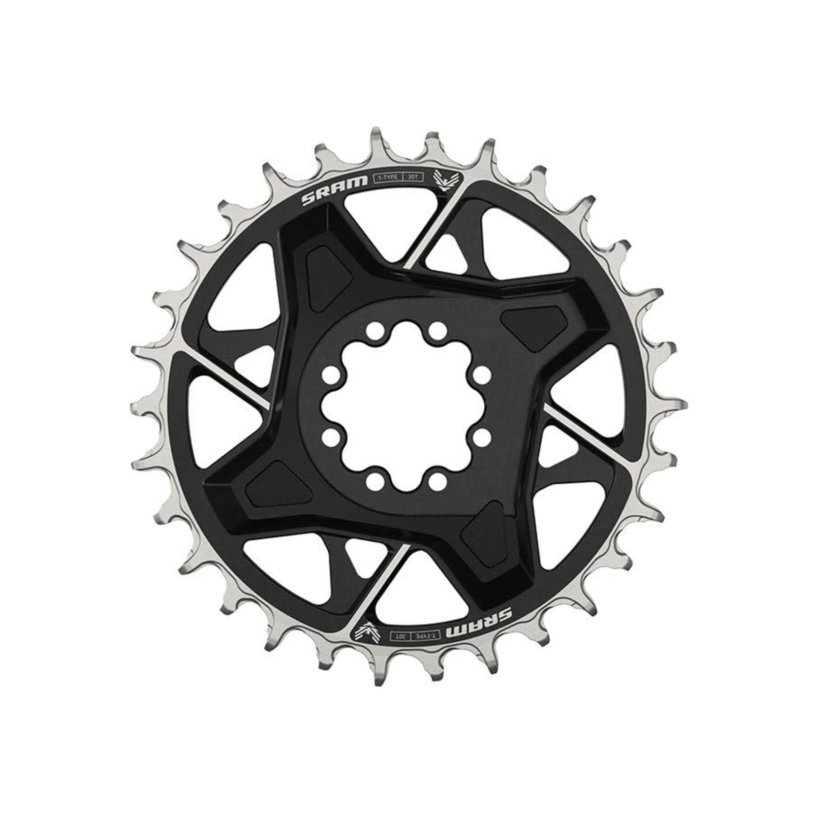 SRAM SRAM, Eagle T-Type DM X0 3mm Offset, Chainring, Teeth: 30, Speed: 12, BCD: Direct Mount, Aluminum, Black