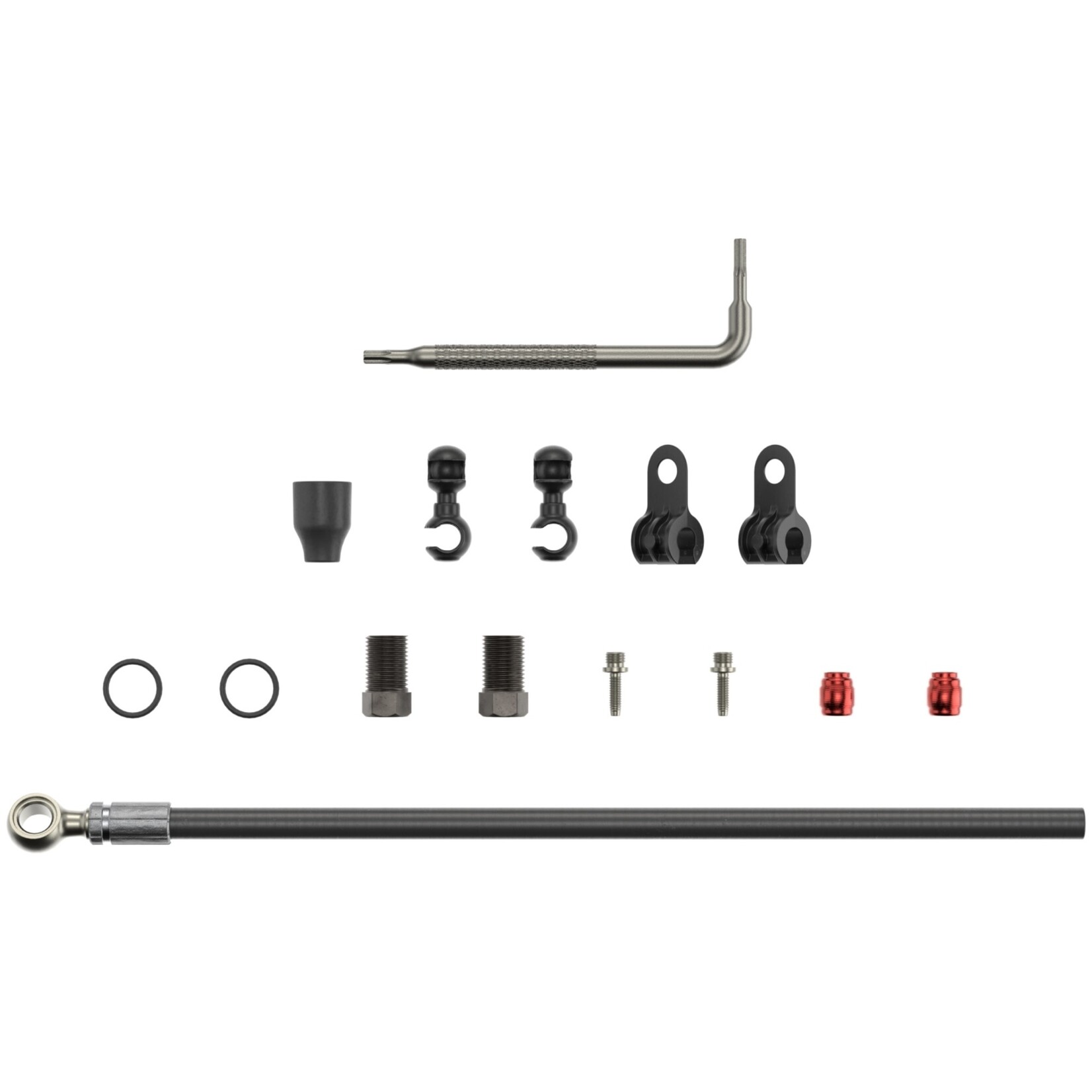 SRAM SRAM, Hose Kit - Silver Banjo, 2000mm, Black