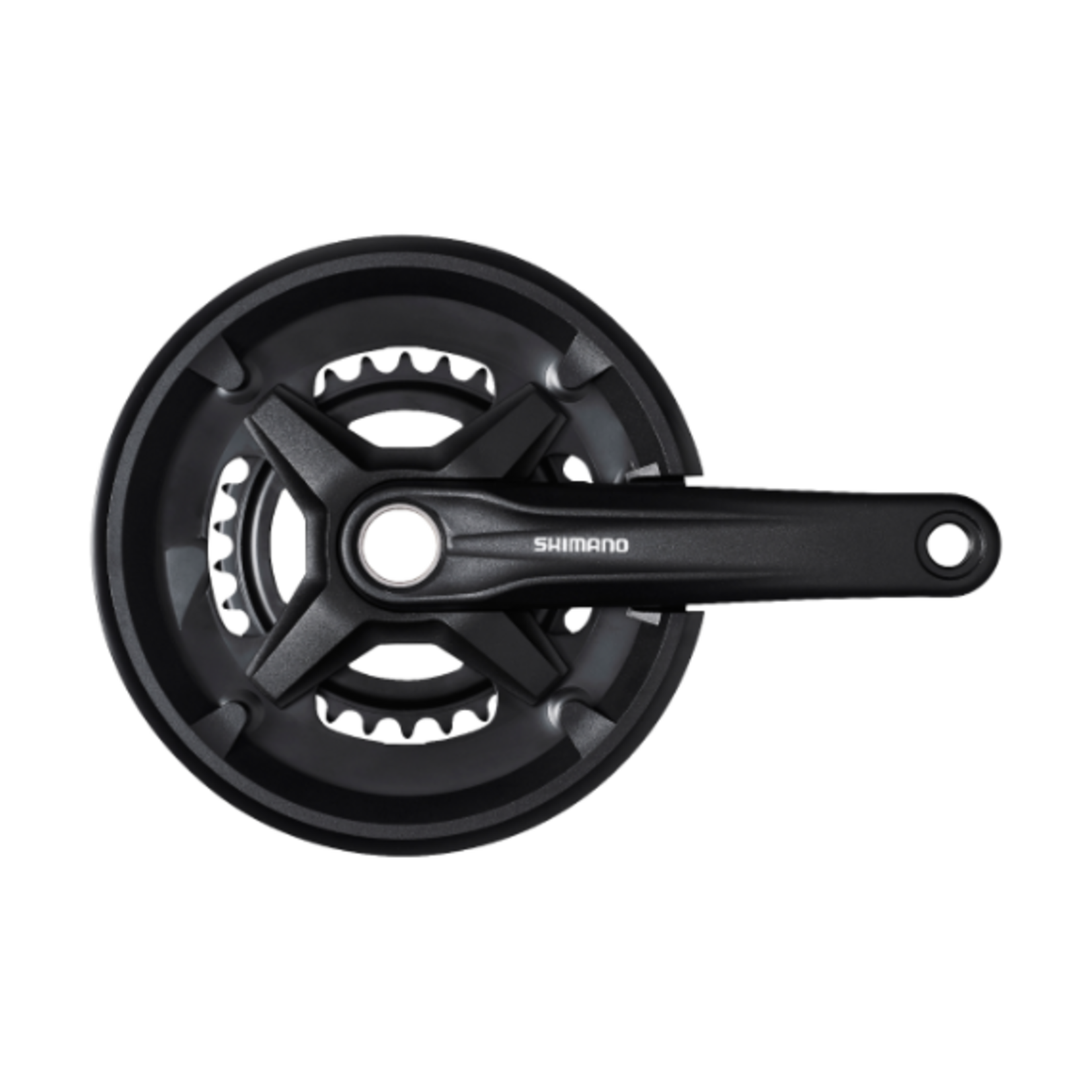 Shimano Shimano, Crankset FC-MT210-2 2-PIECE CRANKSET 9-speed 170.0 mm 46-30T Black Without BB parts Without CG