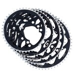FSA FSA, 53T, 10/11sp., BCD: 130mm, 5 Bolts, Pro Road, Outer Chainring, Aluminum, Black, 371-0153E