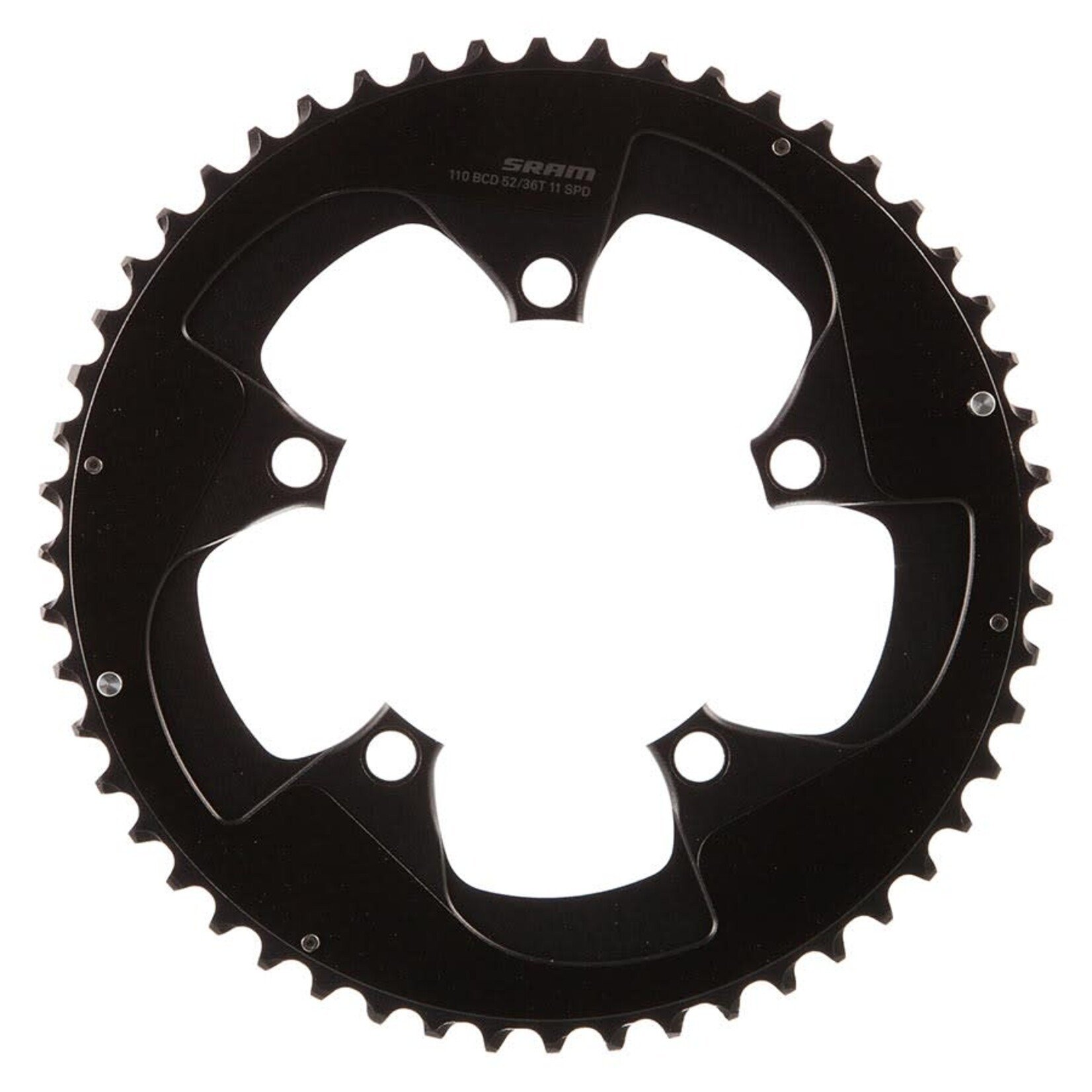 SRAM SRAM, Red B2, 52T, 11sp, BCD: 110mm, Chainring, Aluminum, Black