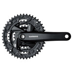 Shimano Shimano Acera FC-M371-L Crankset - 175mm, 9-Speed, 48/36/26t, Riveted, Square Taper JIS Spindle Interface, Black