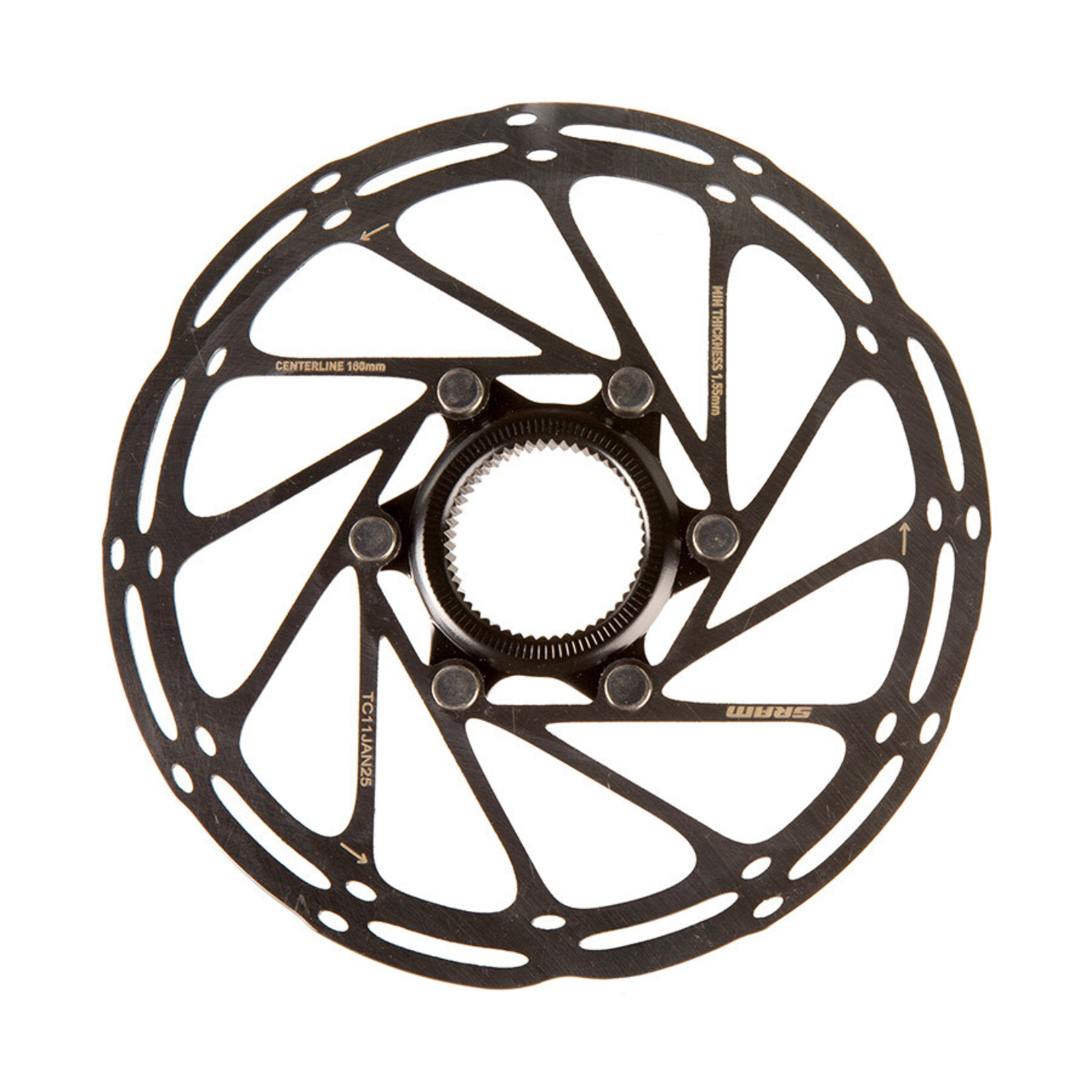 SRAM SRAM, Centerline CenterLock Black, 160mm, Center Lock