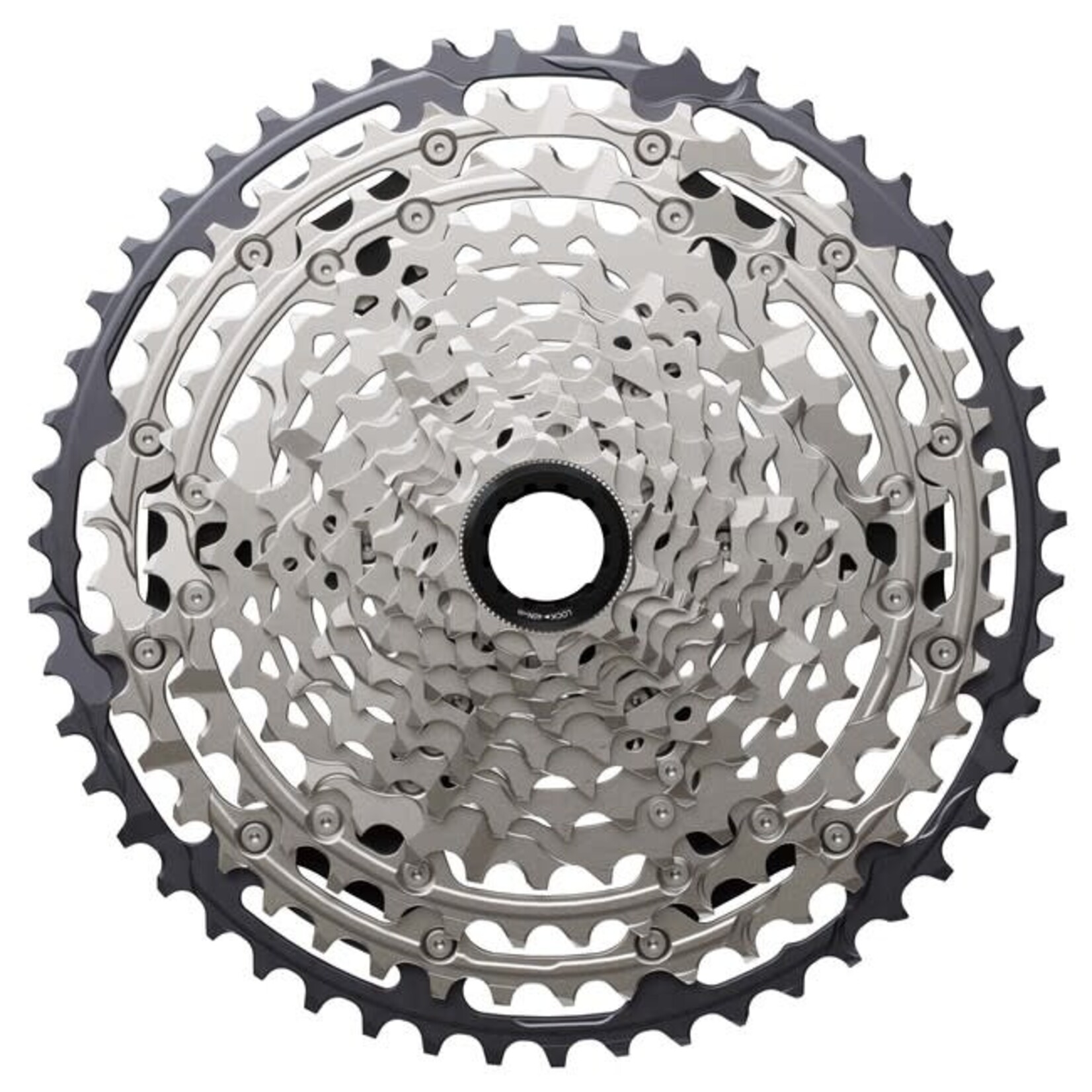 Shimano Shimano, Deore CS-M7200, Cassette, Chrome/Black, Speed: 12, 10-51T, MicroSpline, ICSM7200051