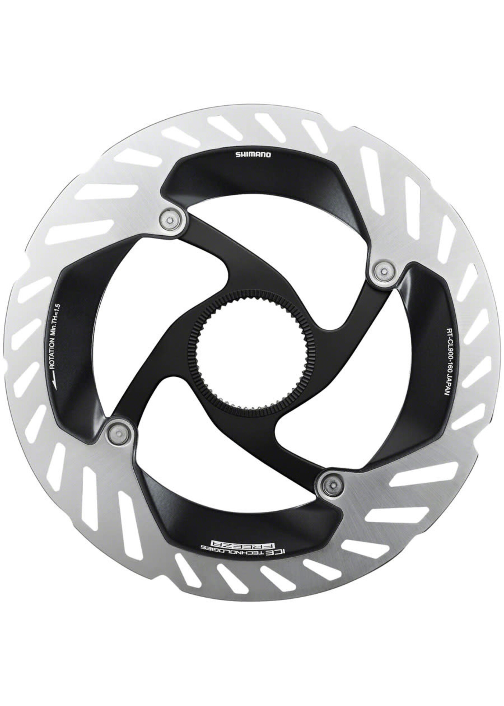 Shimano Shimano Dura-Ace RT-CL900 S Disc Brake Rotor with Lockring - 160mm, CenterLock, Silver