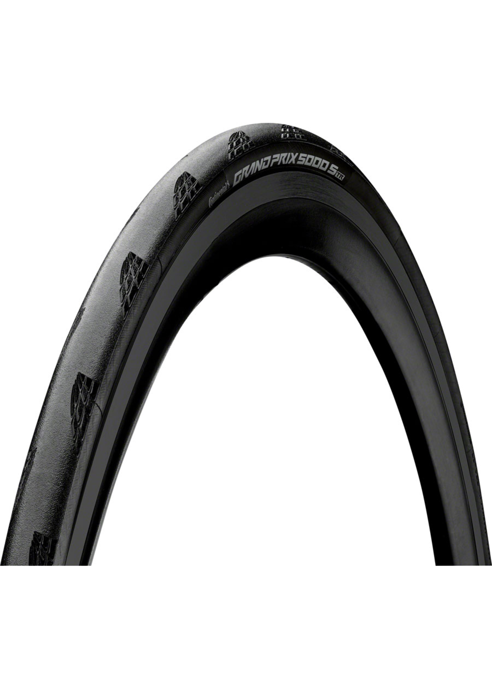 Continental Continental Grand Prix 5000 S TR Tire - 700 x 28, Tubeless, Folding, Black, BlackChili, Vectran Breaker, LazerGrip, ACT