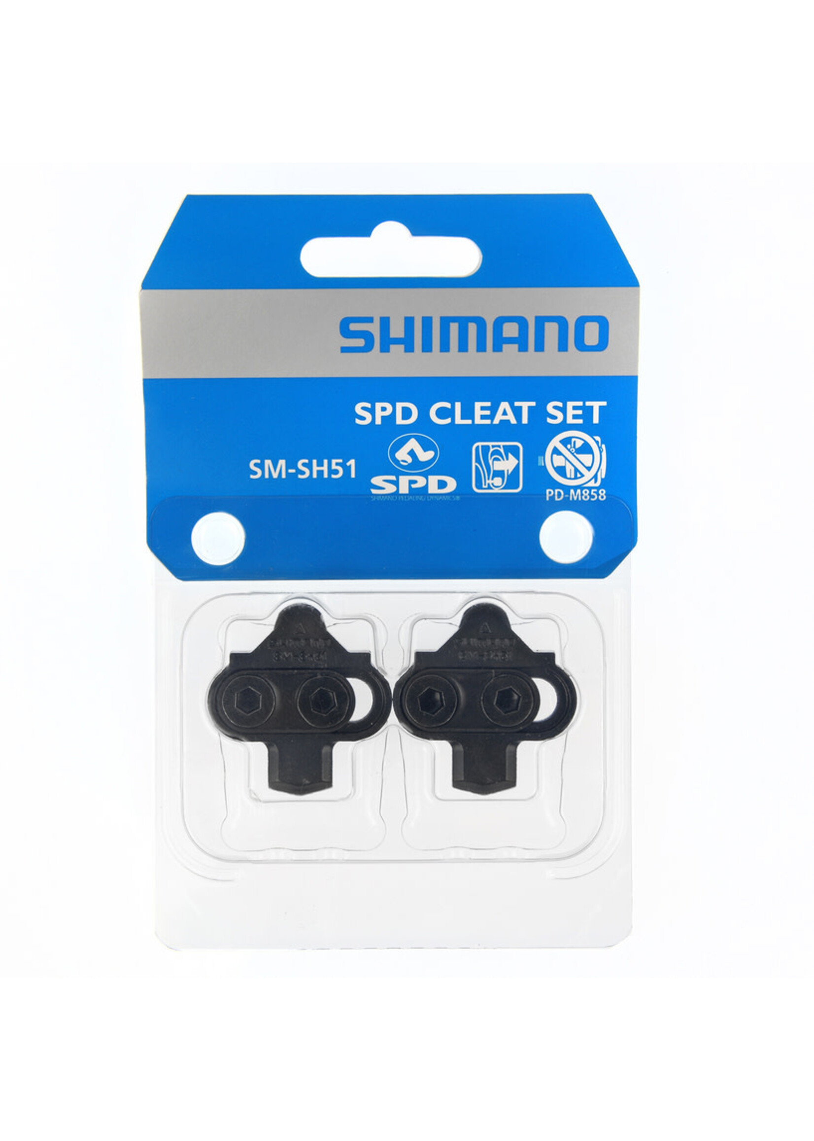 Shimano Shimano SM-SH51 SPD Cleat Set (Pair) Single Release W/O Cleat Nut