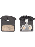 Shimano Shimano J04C-MF Disc Brake Pads and Springs - Metal Compound, Finned Alloy and Stainless Steel Back Plate, One Pair