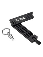 Wolf Tooth Components 6-Bit Hex Wrench Multi-Tool w/ Key Ring, Black