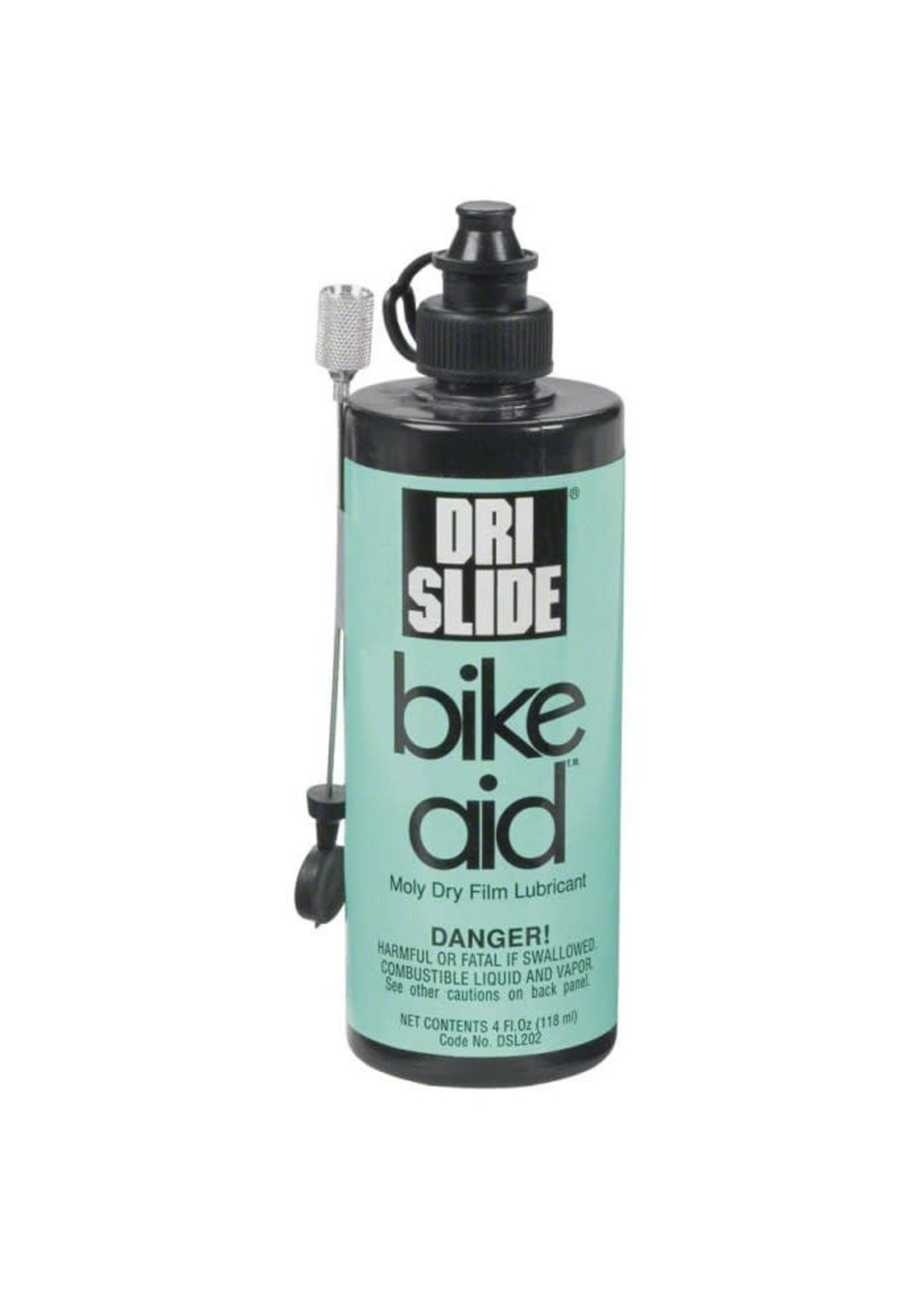 Dri-Slide Bike-Aid, Dry Moly Lube, w/Needle, 4oz/120ml