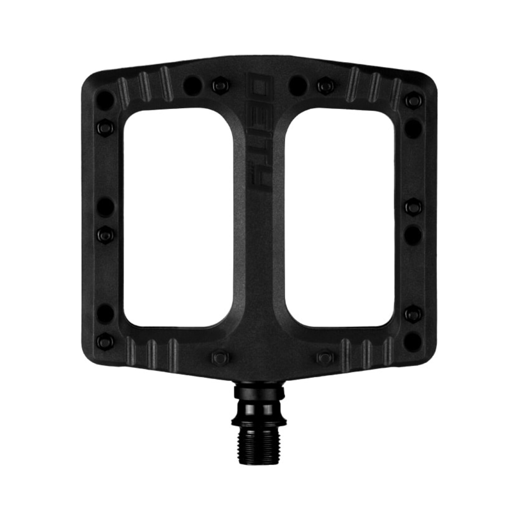 Deity Deity, Deftrap, Platform Pedals, Body: Nylon, Spindle: Cr-Mo, Black, Pair