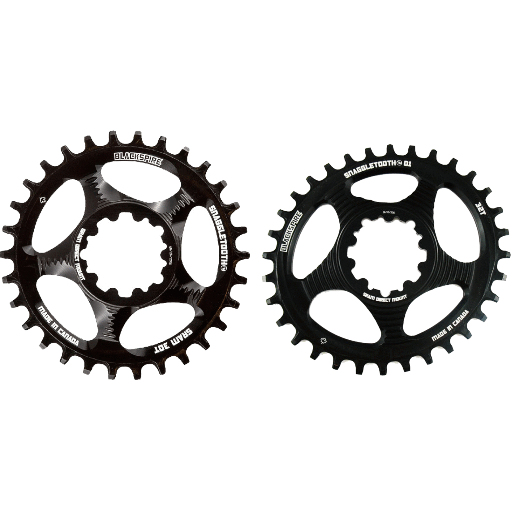Blackspire Snagglethooth Oval, Sram, chainring, black