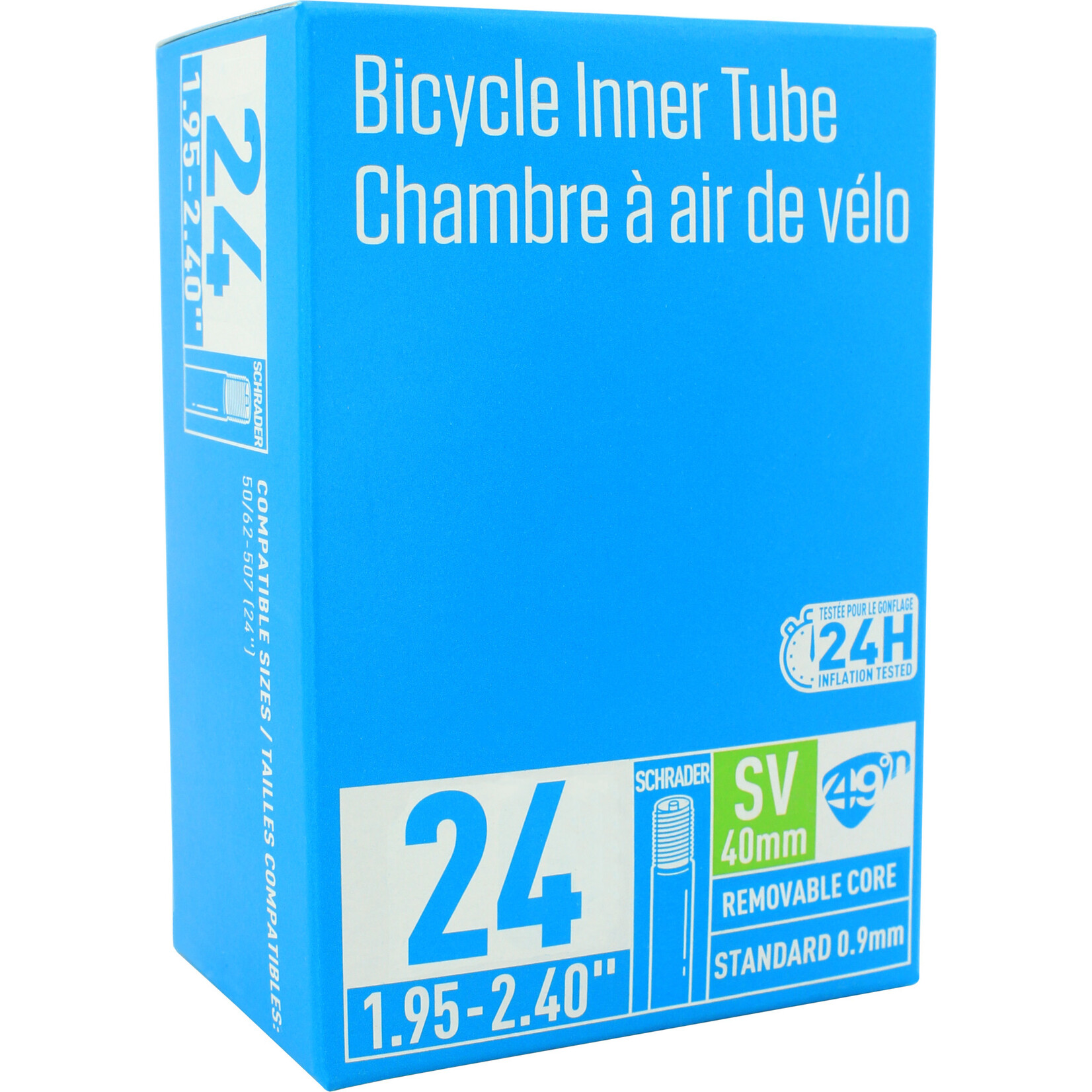 STANDARD TUBE - SCHRADER VALVE 24 X 1.95-2.40"