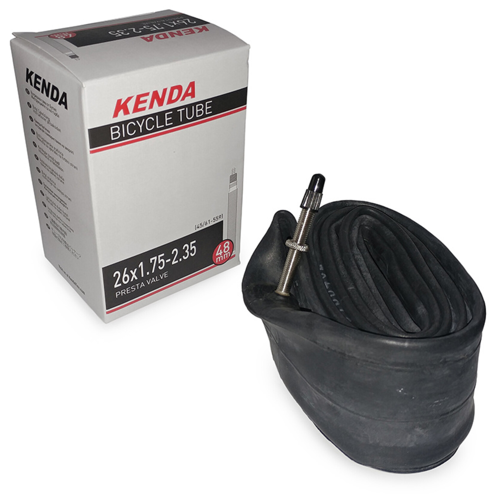 Kenda Kenda, Presta, Tube, Presta, Length: 48mm, 26'', 1.75-2.35
