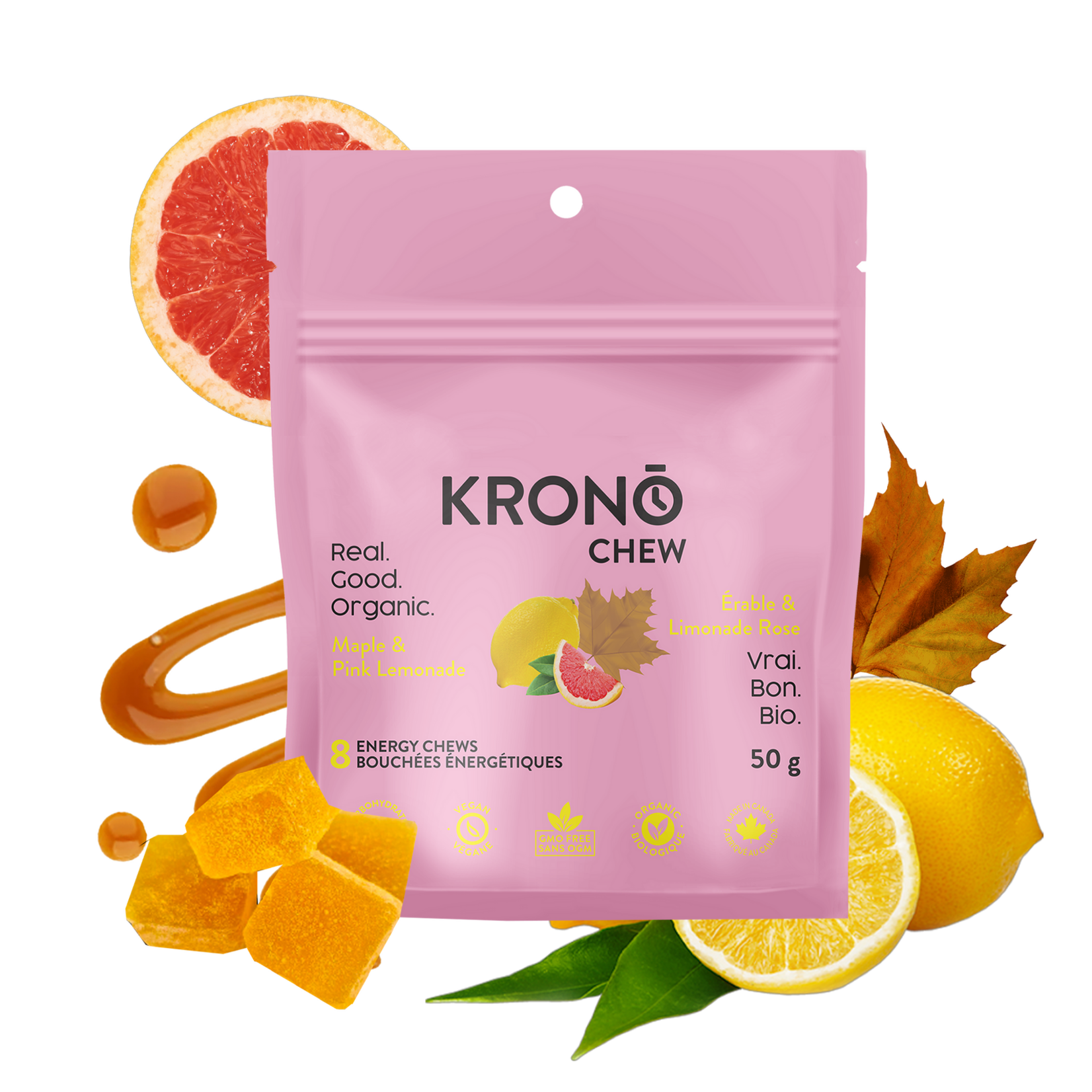 Krono Krono Bouchées érable & limonade rose