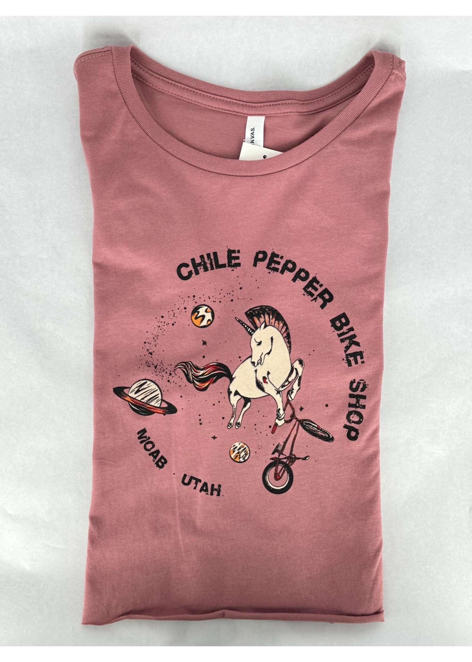 Chile Pepper Unicorn Tailwhip LS CROP - Women's