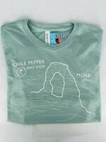Chile Pepper Delicate Arch Trace Crop Tee - Women's