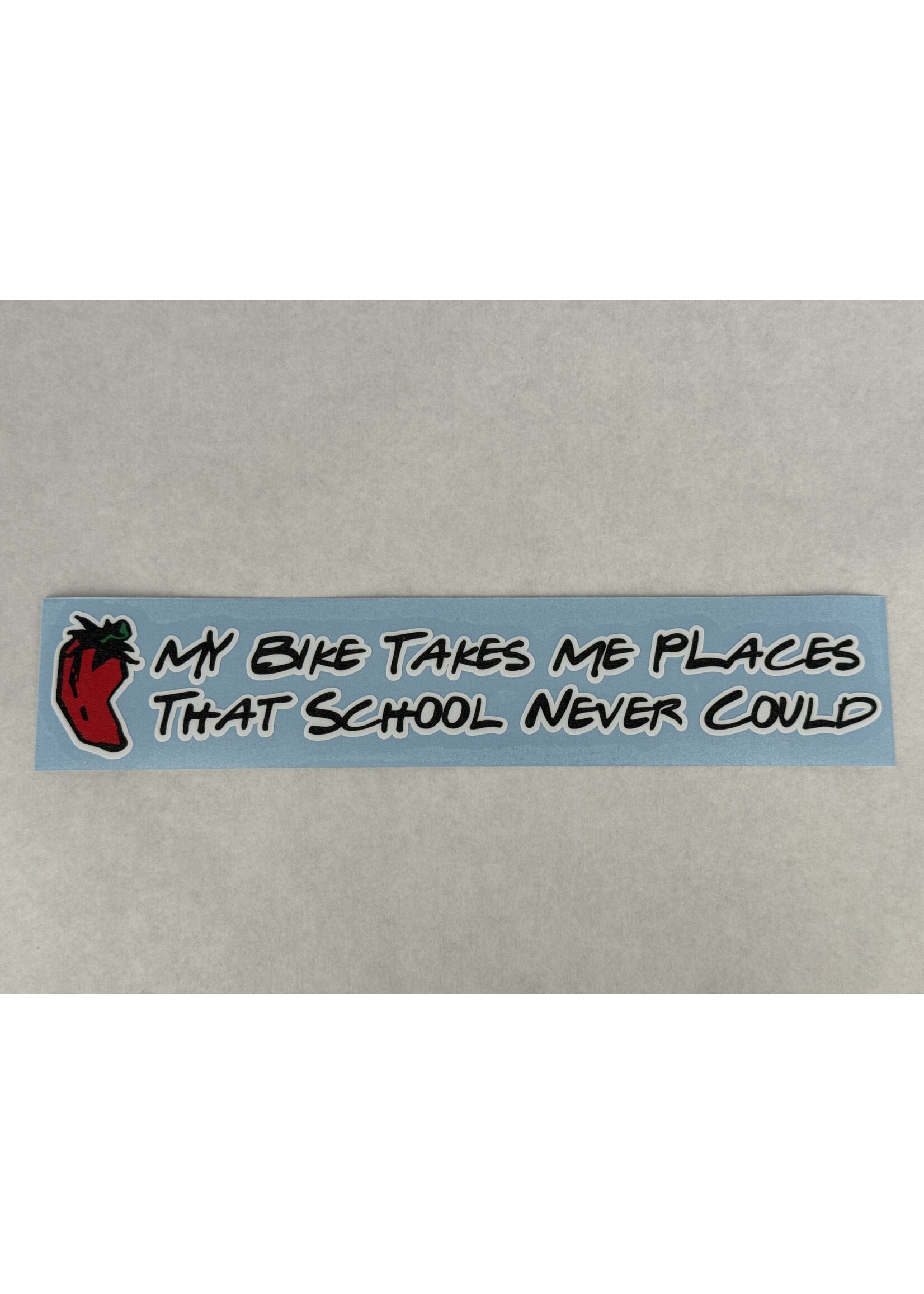 Chile Pepper Chile Pepper Bike Takes Me Places Sticker