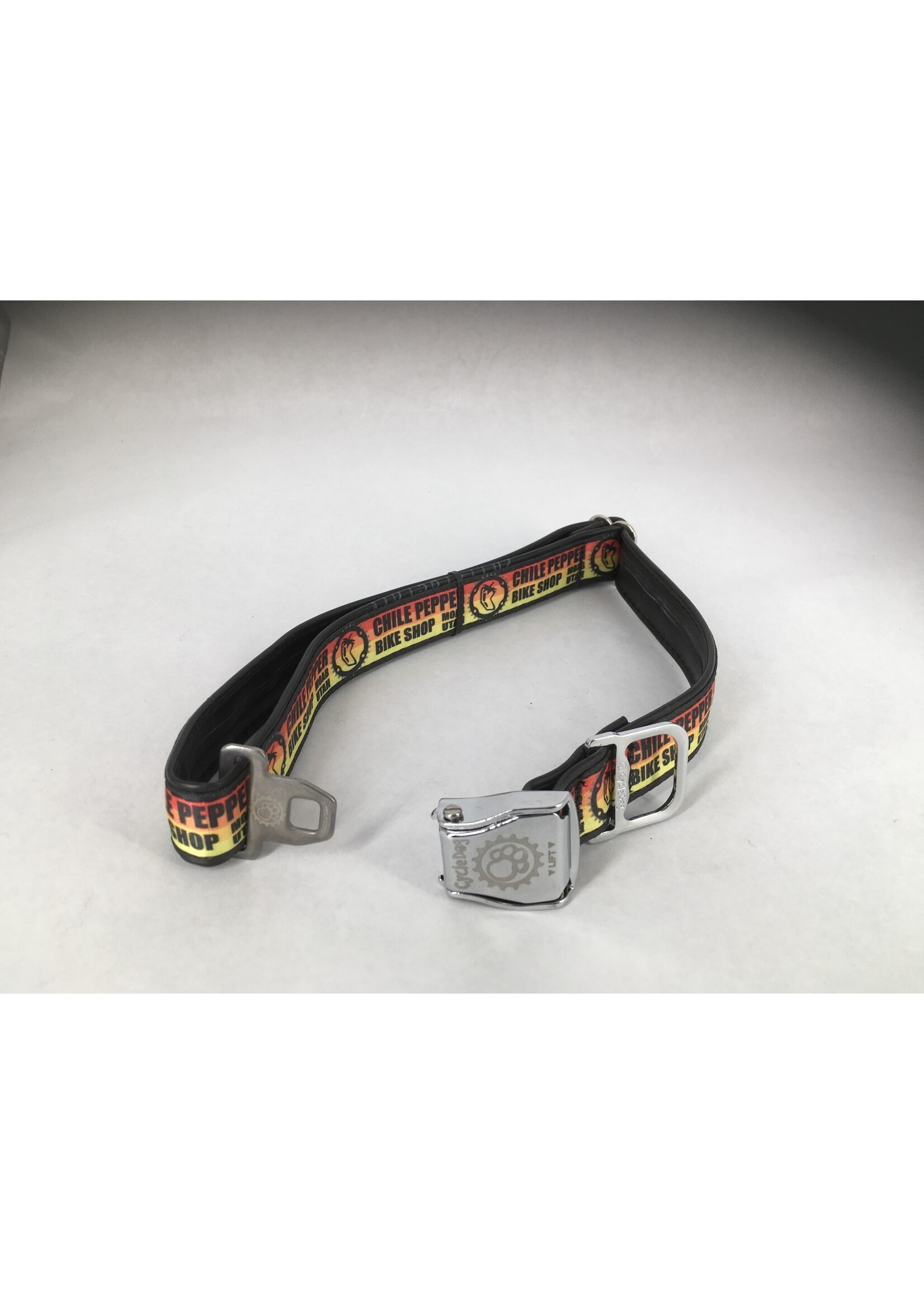 Chile Pepper Solar Dog Collar - Medium