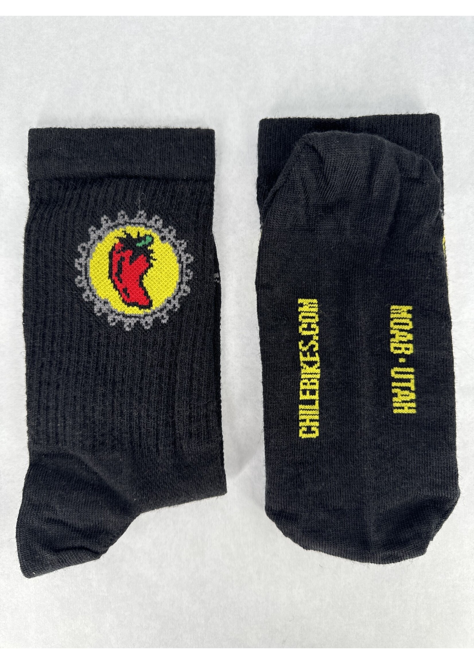 Chile Pepper Chile Chainring Wool Crew Socks