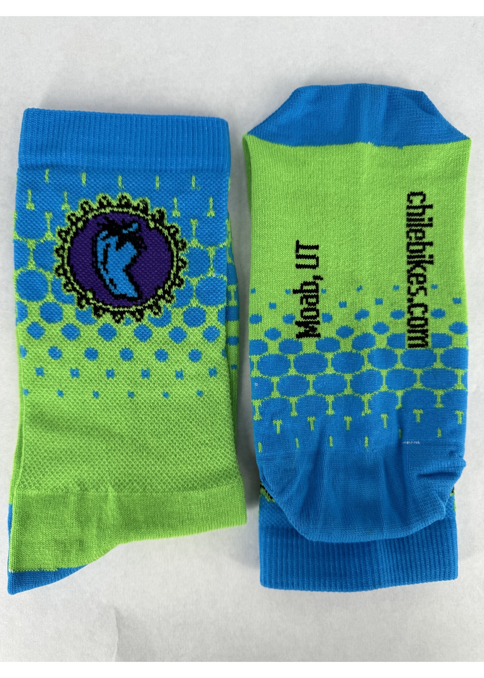 Chile Pepper Drizzle Chile Chainring Crew Socks