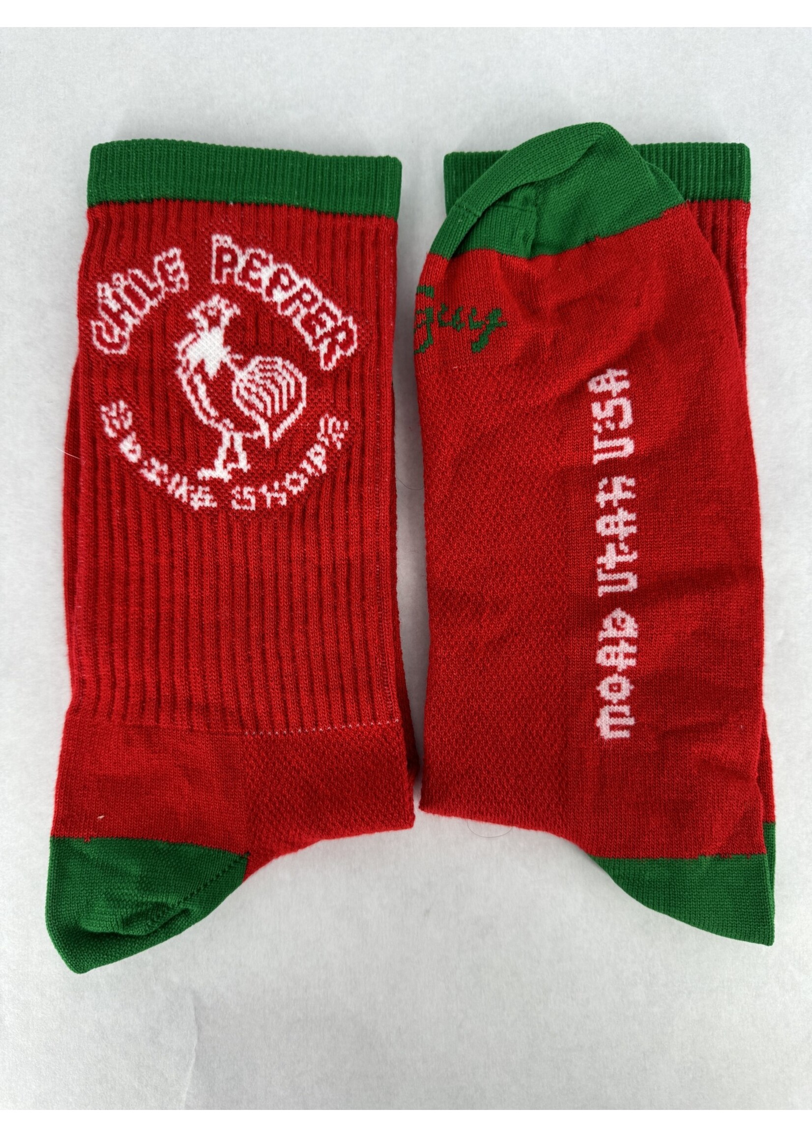 Chile Pepper Chile Sauce Crew Socks