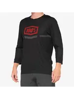 100% 100% - AIRMATIC 3/4 Jersey Black/Red M