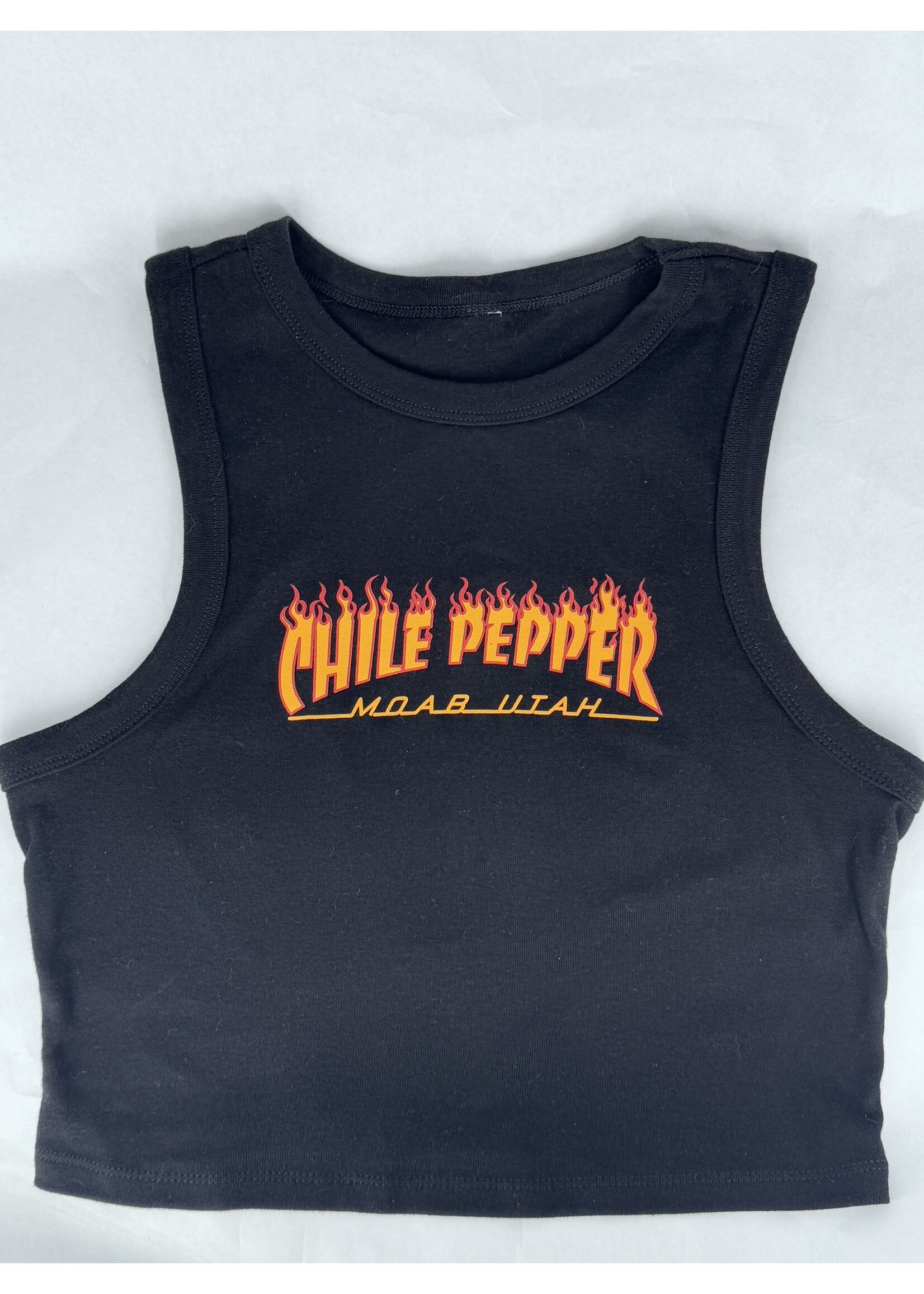 Chile Pepper Chile Pepper - Burner Muscle Crop Tank - W's