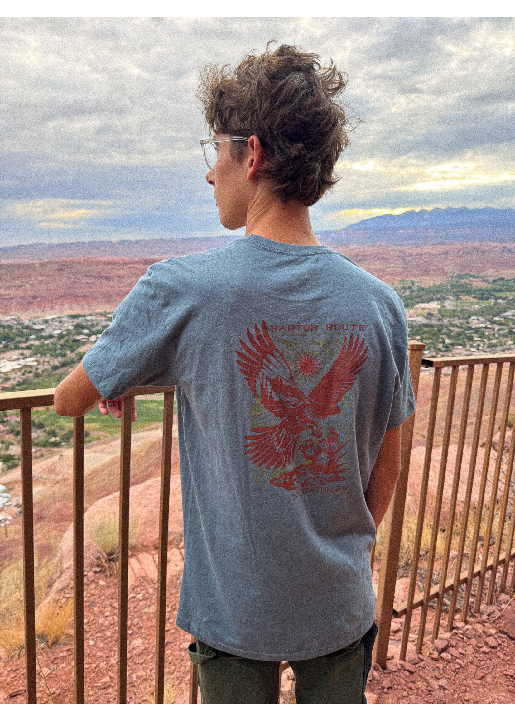 Chile Pepper Raptor Route Tee - Men's/Unisex