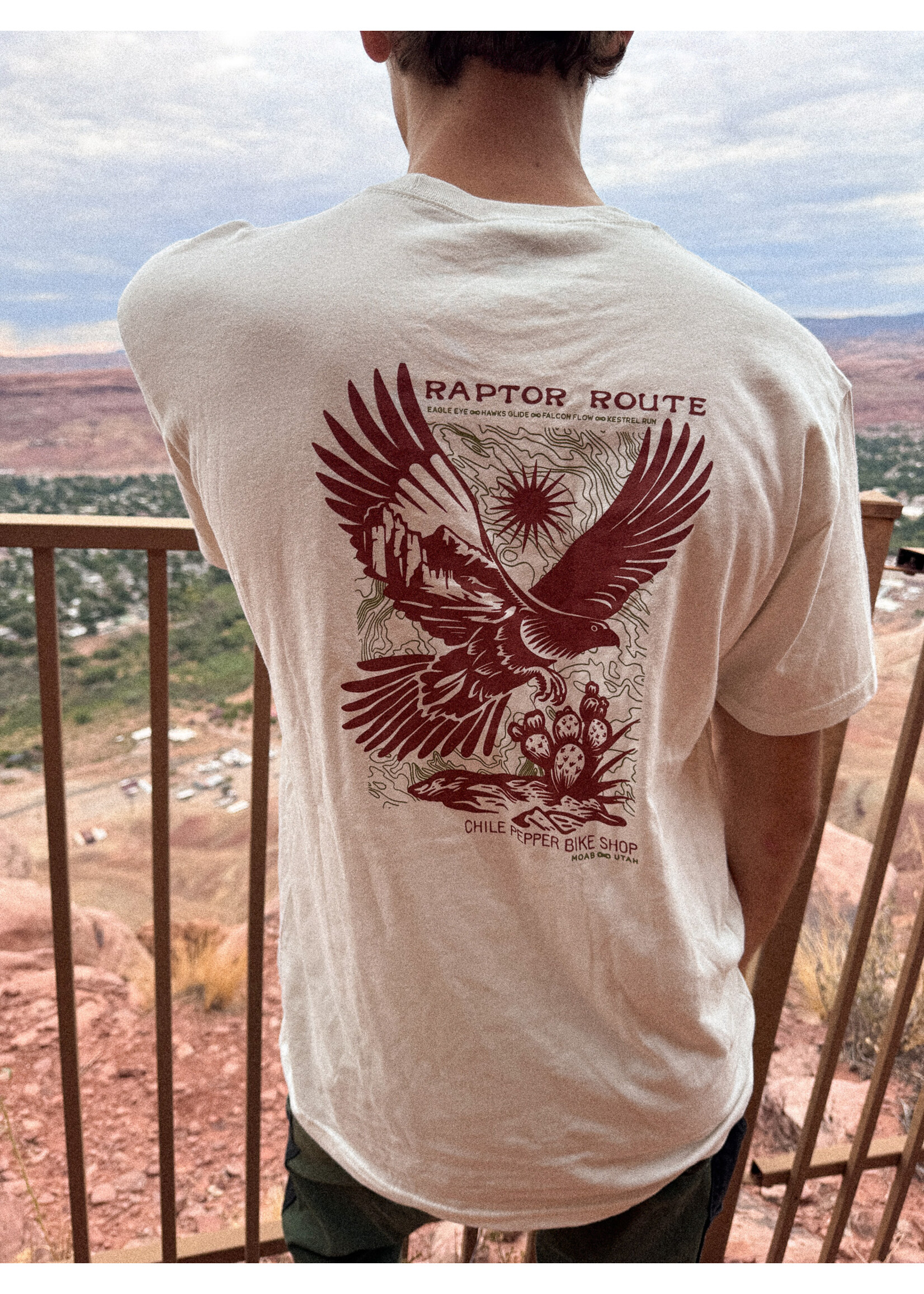 Chile Pepper Raptor Route Tee - Men's/Unisex