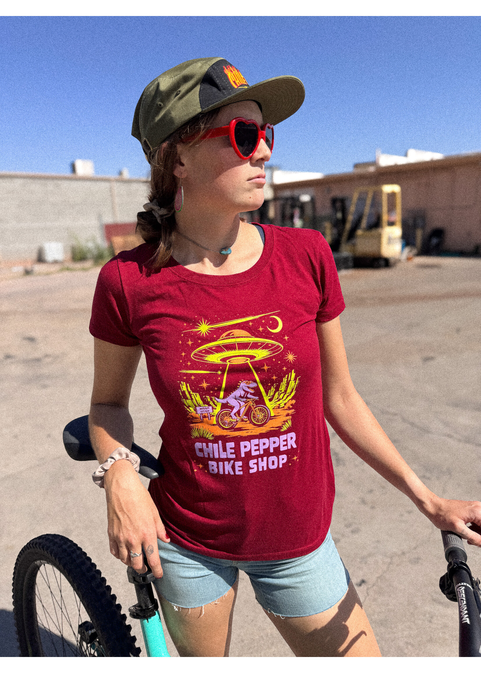 Chile Pepper Women's Out of This World T-Rex Tee & Crop Tank