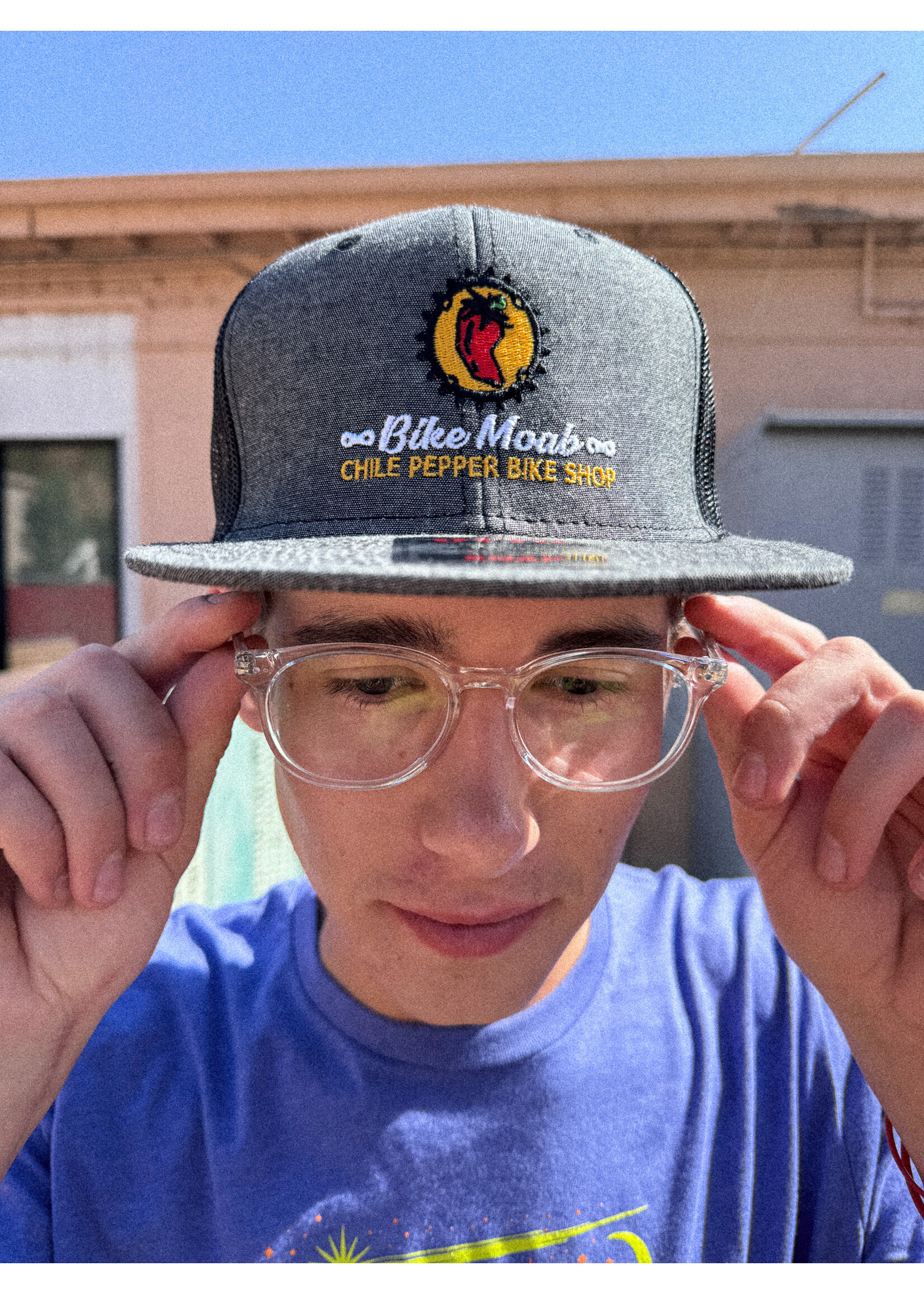 Chile Pepper Chile Pepper - Bike Moab Embroidery Hat