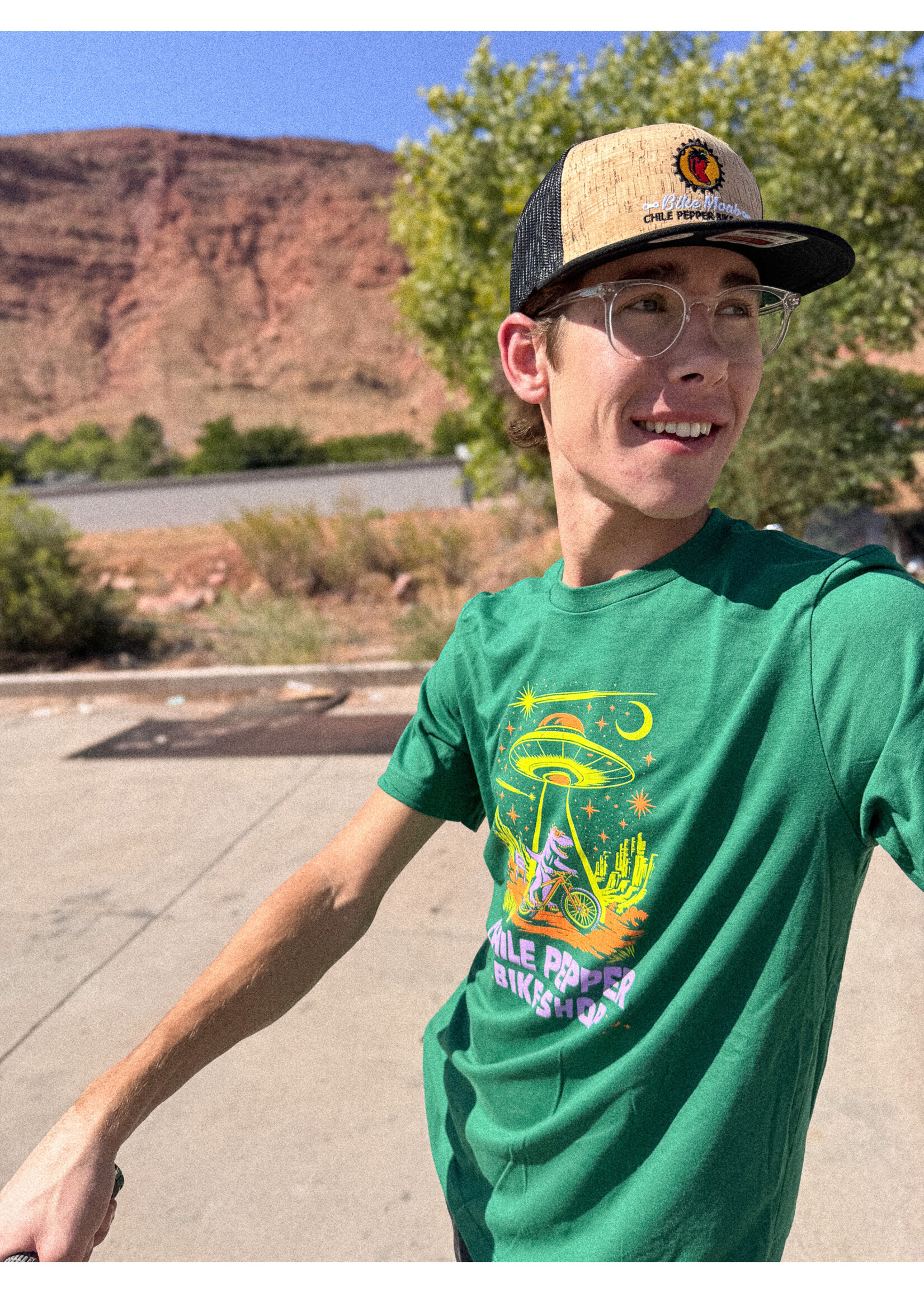 Chile Pepper Chile Pepper - Bike Moab Embroidery Hat