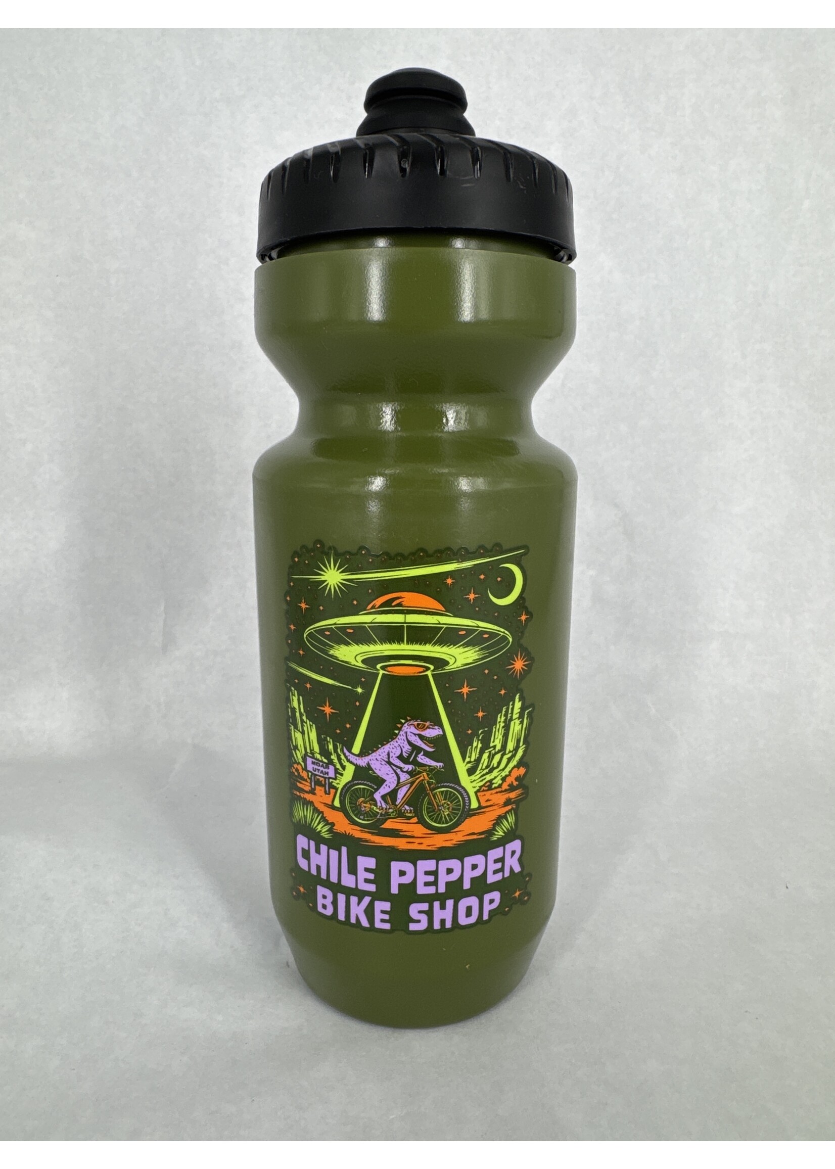 Chile Pepper Out of This World T-Rex Water Bottle 22oz
