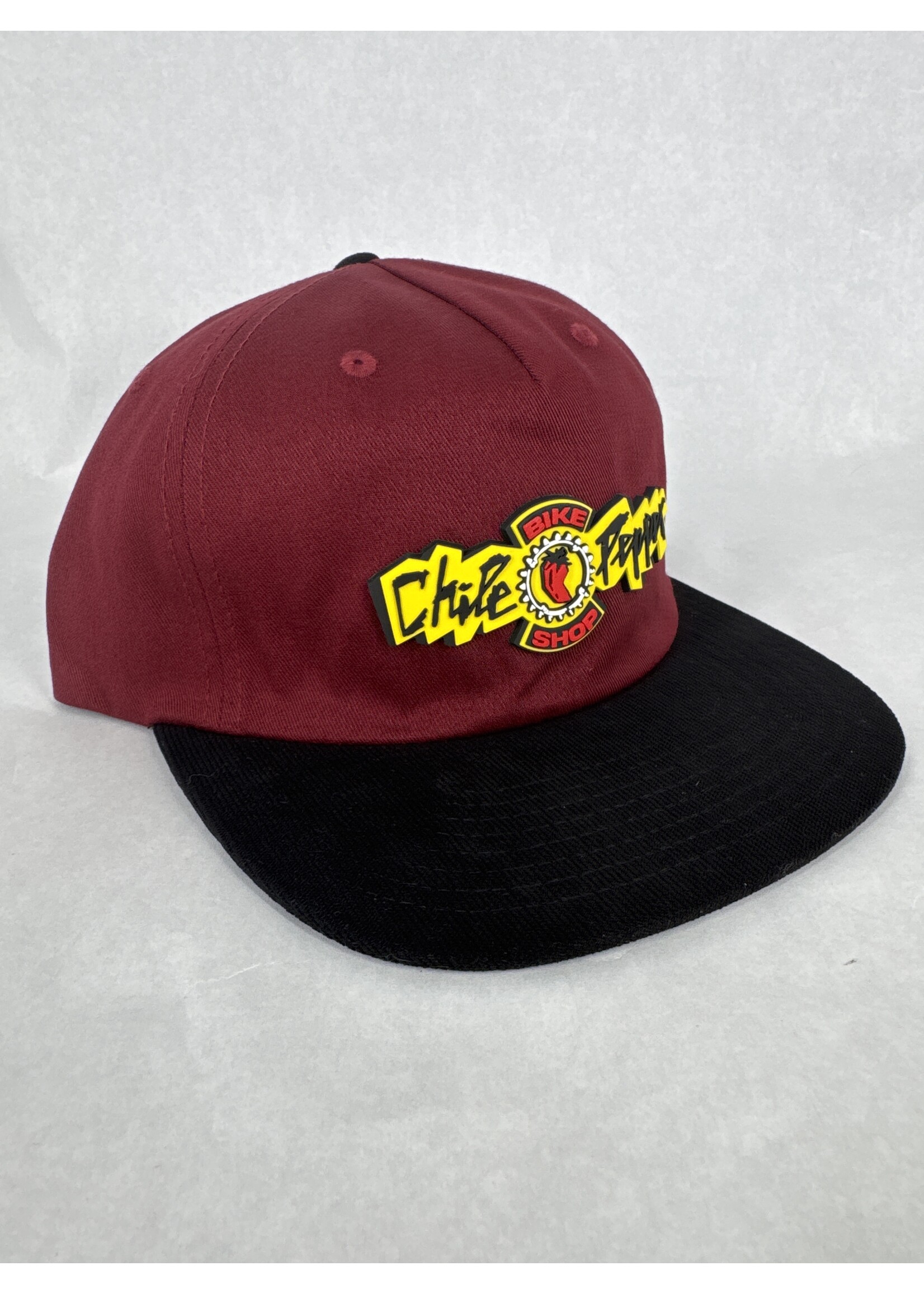 Chile Pepper Silicone Classic Logo 5-panel Hat - Maroon/Black