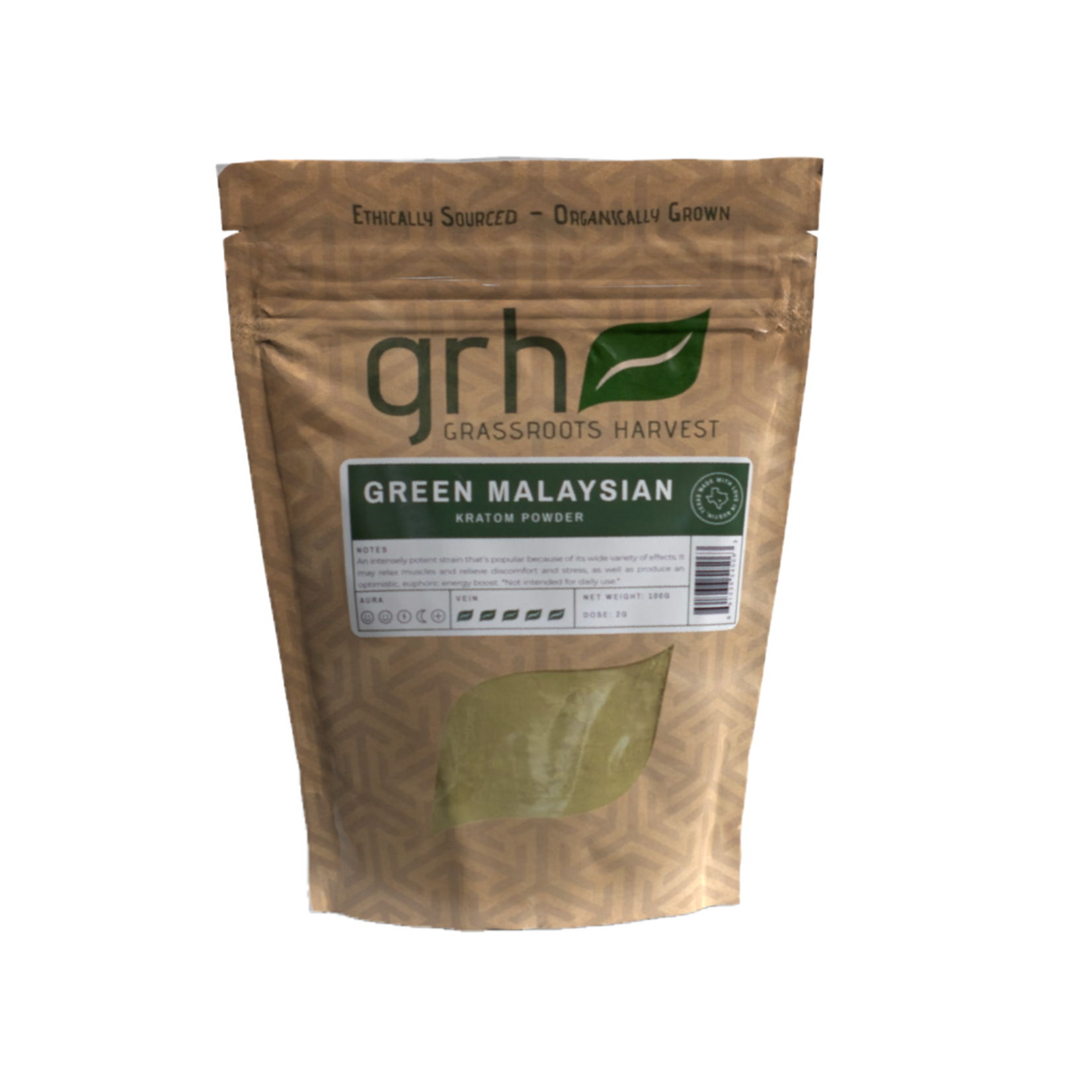 Grassroots Harvest Grassroots Harvest Kratom - Green Malaysian