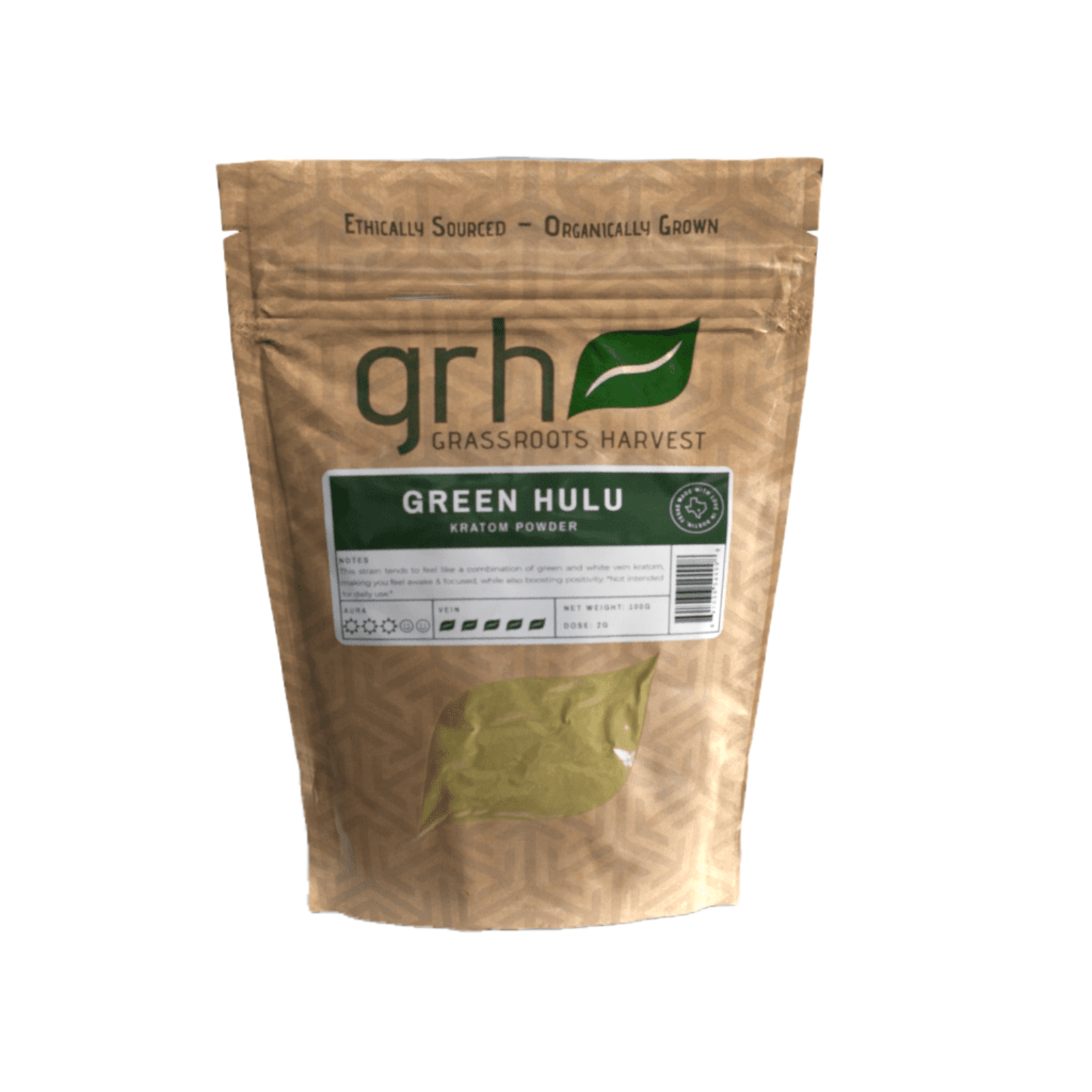 Grassroots Harvest Grassroots Harvest Kratom - Green Hulu