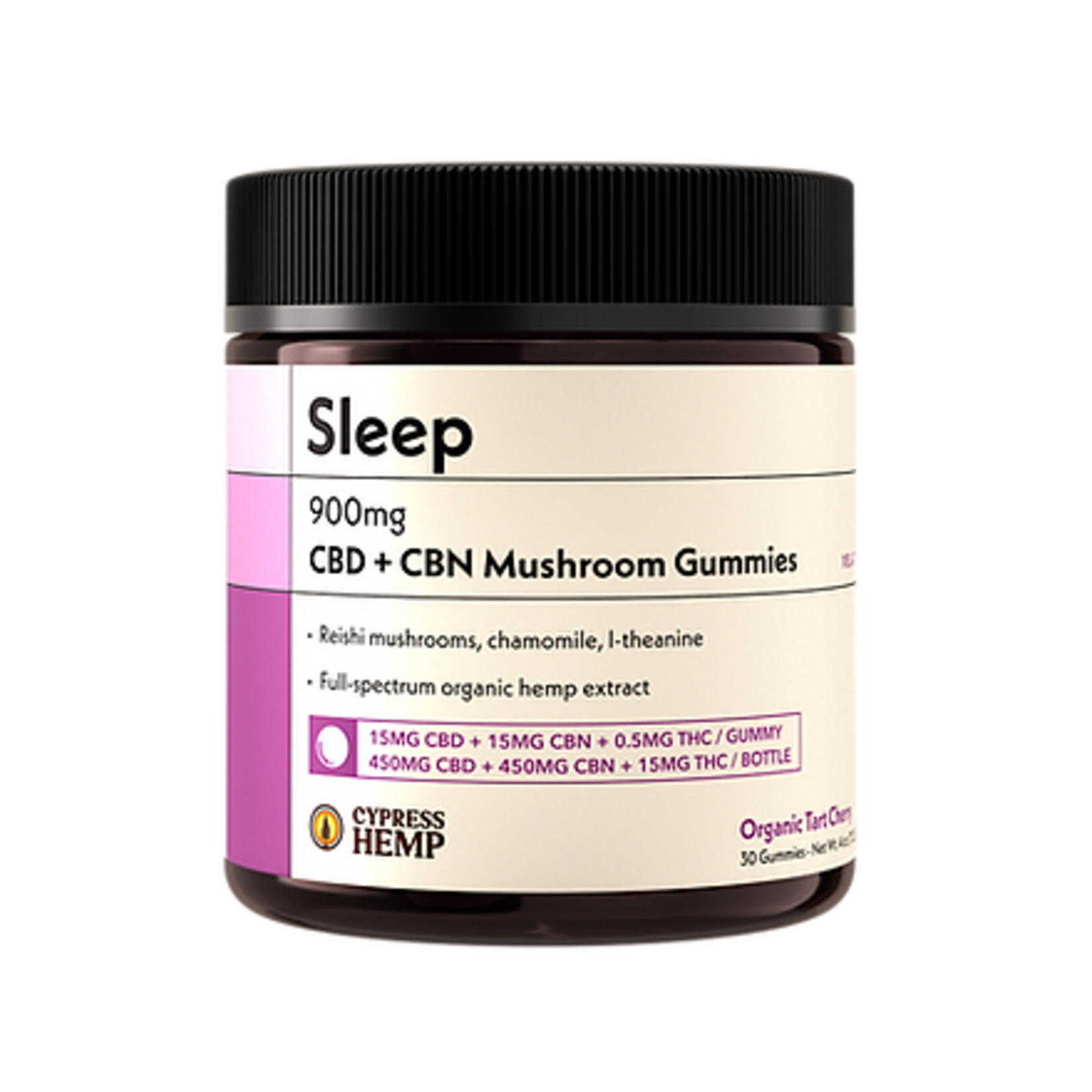 Cypress Hemp Cypress Hemp Full Spectrum 900mg Sleep CBD+CBN+Mushroom Gummies