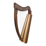 Roosebeck Roosebeck Pixie Harp 19-String Non-Standing Chelby Levers Walnut Thistle
