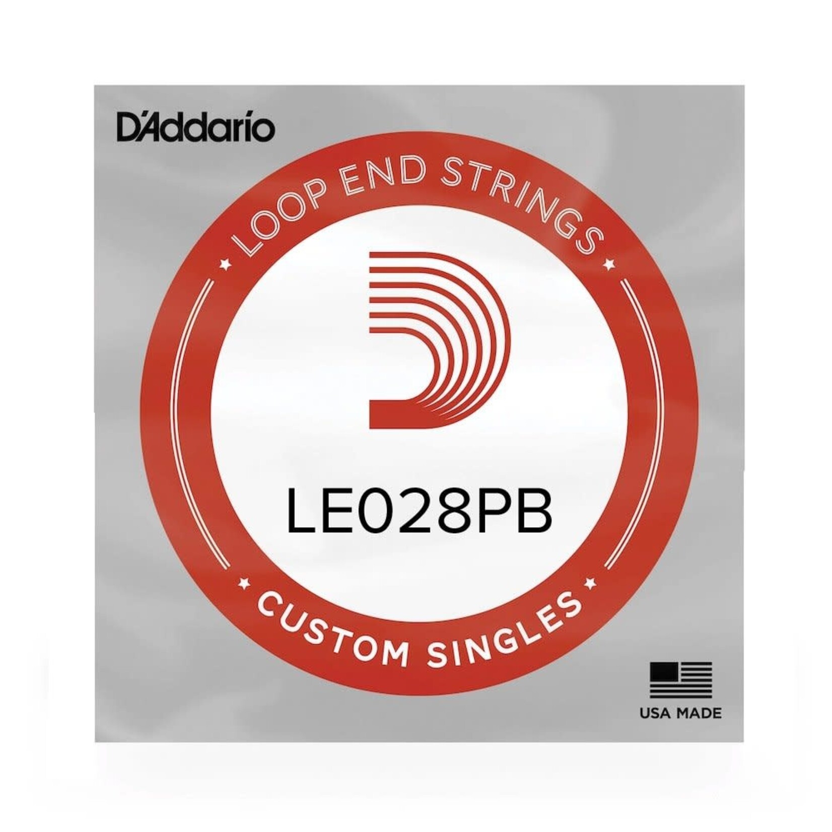 D'Addario D'Addario LE028PB Phosphor Bronze Loop End Single String .028