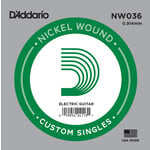 D'Addario D'Addario NW036 Nickel Wound Electric Guitar Single String .036