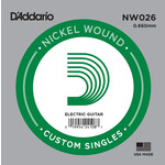 D'Addario D'Addario NW026 Nickel Wound Electric Guitar Single String .026
