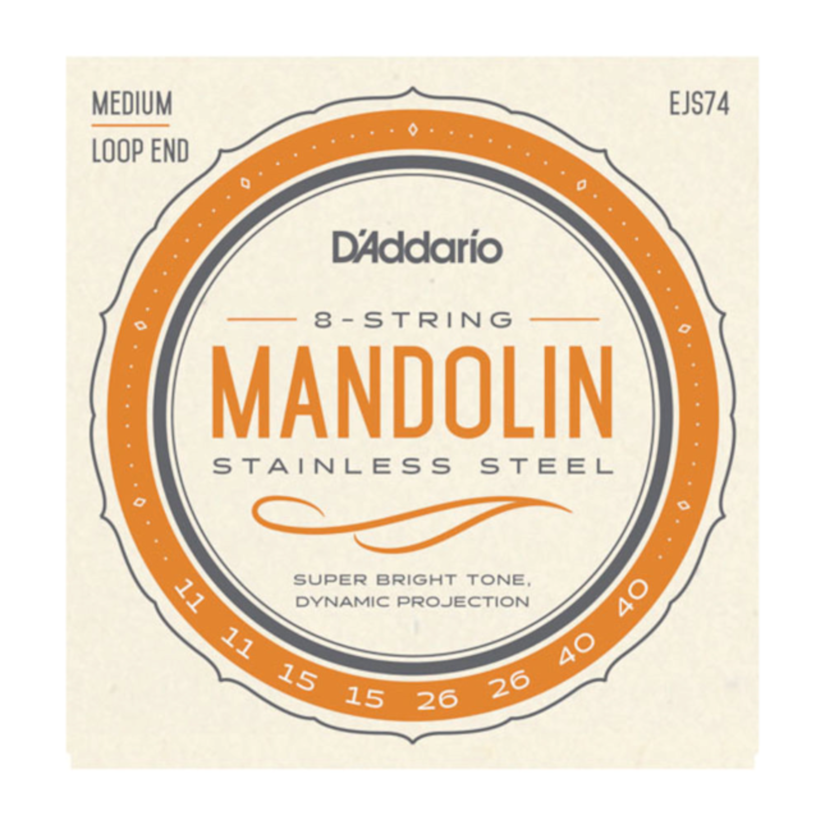 D'Addario D'Addario EJS74 Mandolin Strings Stainless Steel 11-40