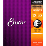 Elixir Elixir Nanoweb Light Phosphor Bronze Acoustic Guitar Strings