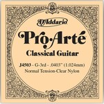 D'Addario D'Addario J4503 Pro-Arte Nylon Classical Guitar Single String Normal Tension Third String