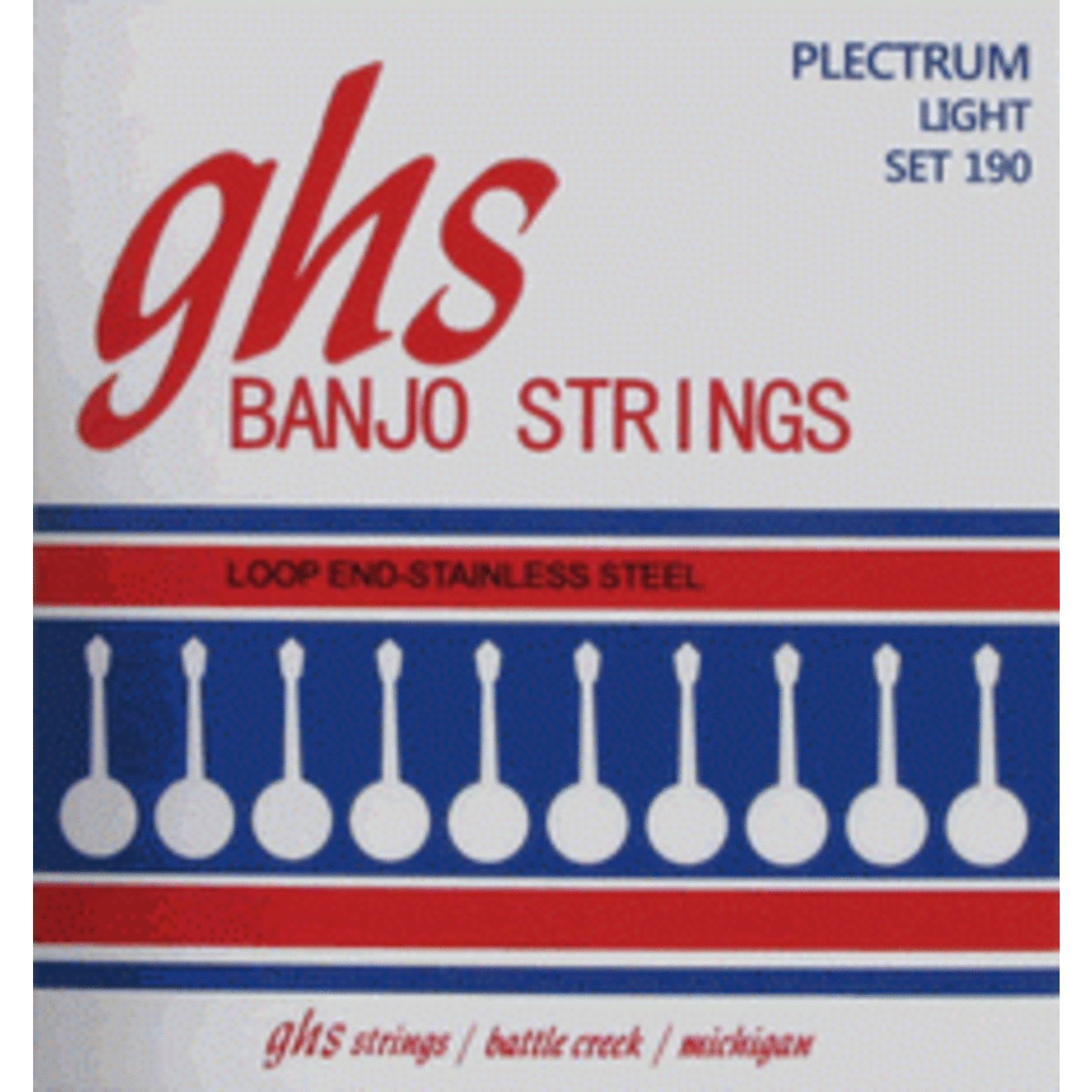 GHS GHS Plectrum (Loop End) Stainless Steel Banjo Strings